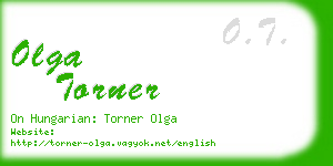 olga torner business card